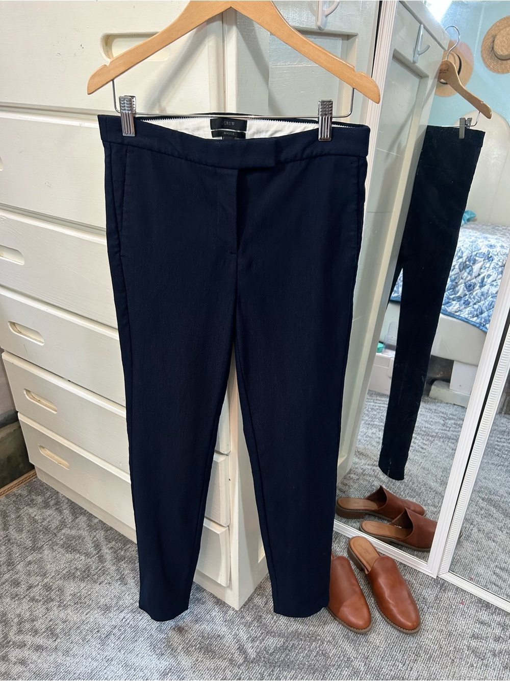 J. Crew Ryder Navy Slacks Office Professional Trousers Strait Leg Dress Pants✨